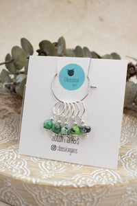 Variscite Gemstone Stitch Markers