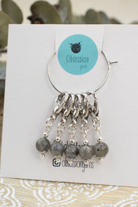 Labradorite Gemstone Stitch Markers