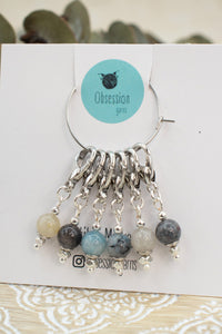 Trolleite Gemstone Stitch Markers