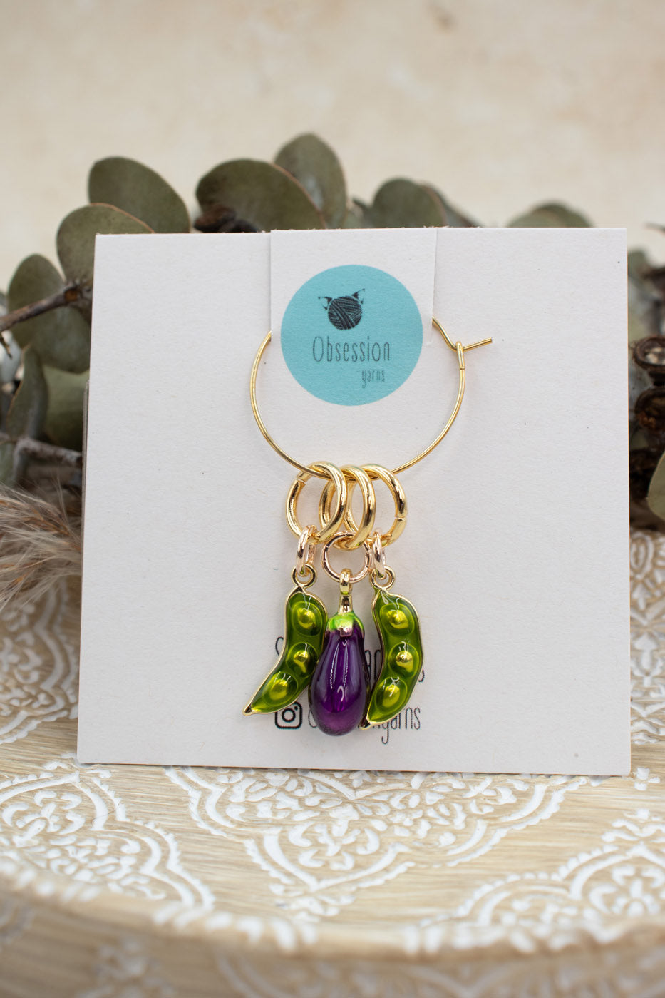 Peas in a Pod Stitch Marker Set