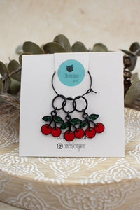 Trad Cherries Stitch Marker Set