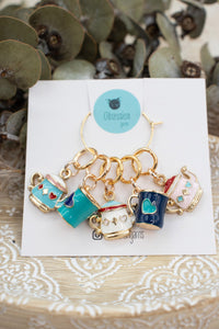 Tea Time Stitch Marker Set