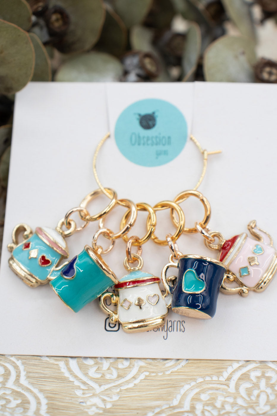 Tea Time Stitch Marker Set