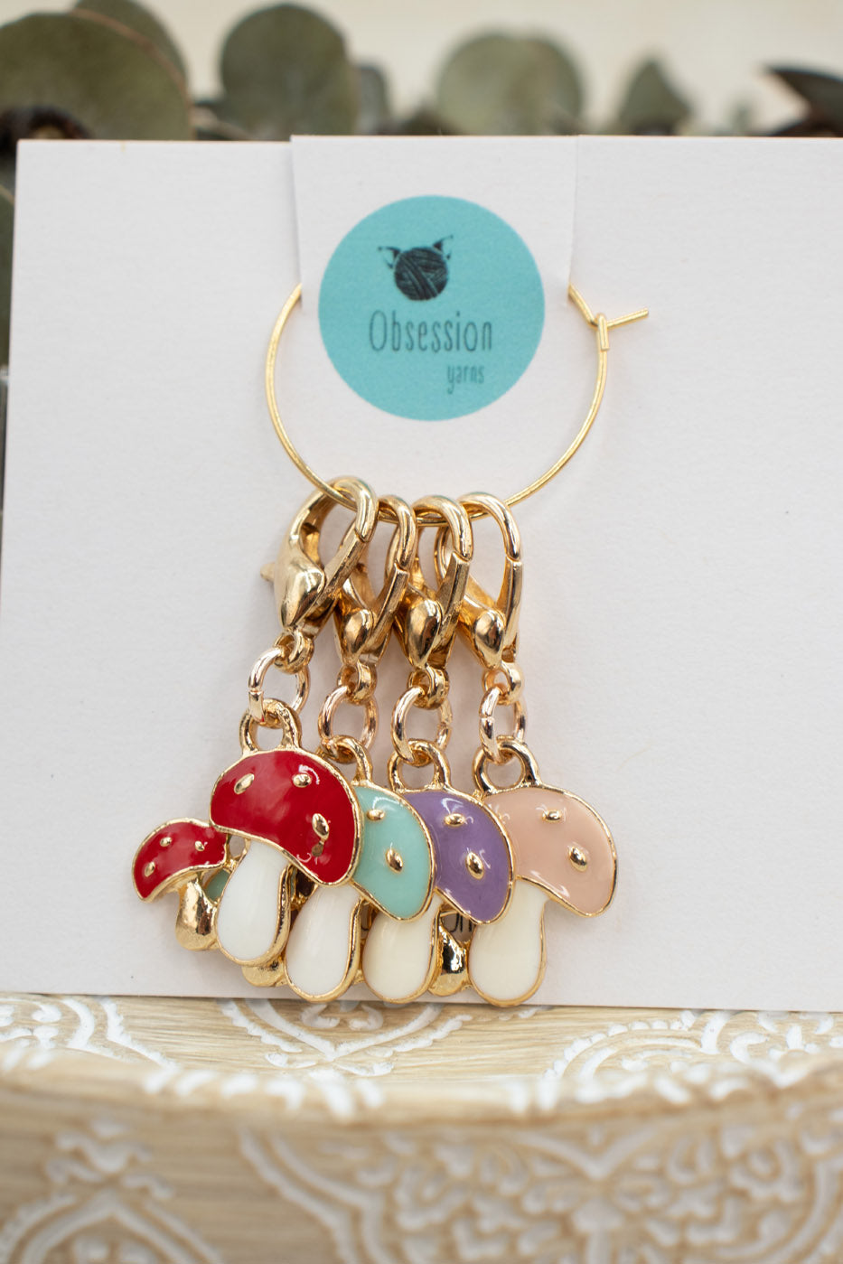 Super Cute Mushrooms Stitch Marker Set