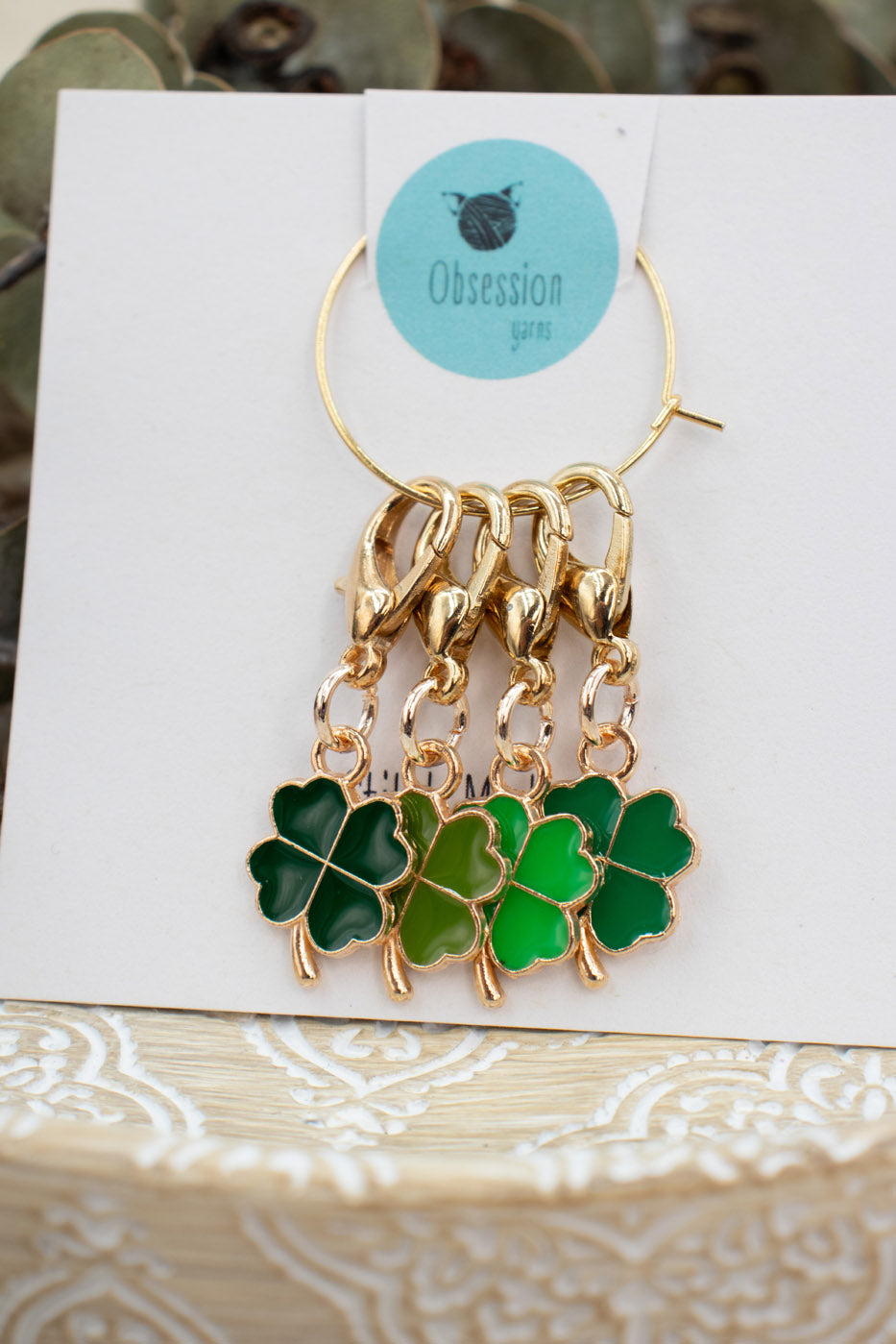 4 Leaf Clover Stitch Marker Set