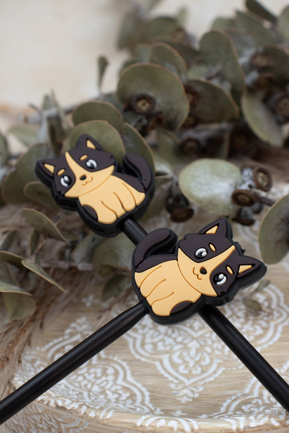 Coffee Moggy Needle Stopper Set