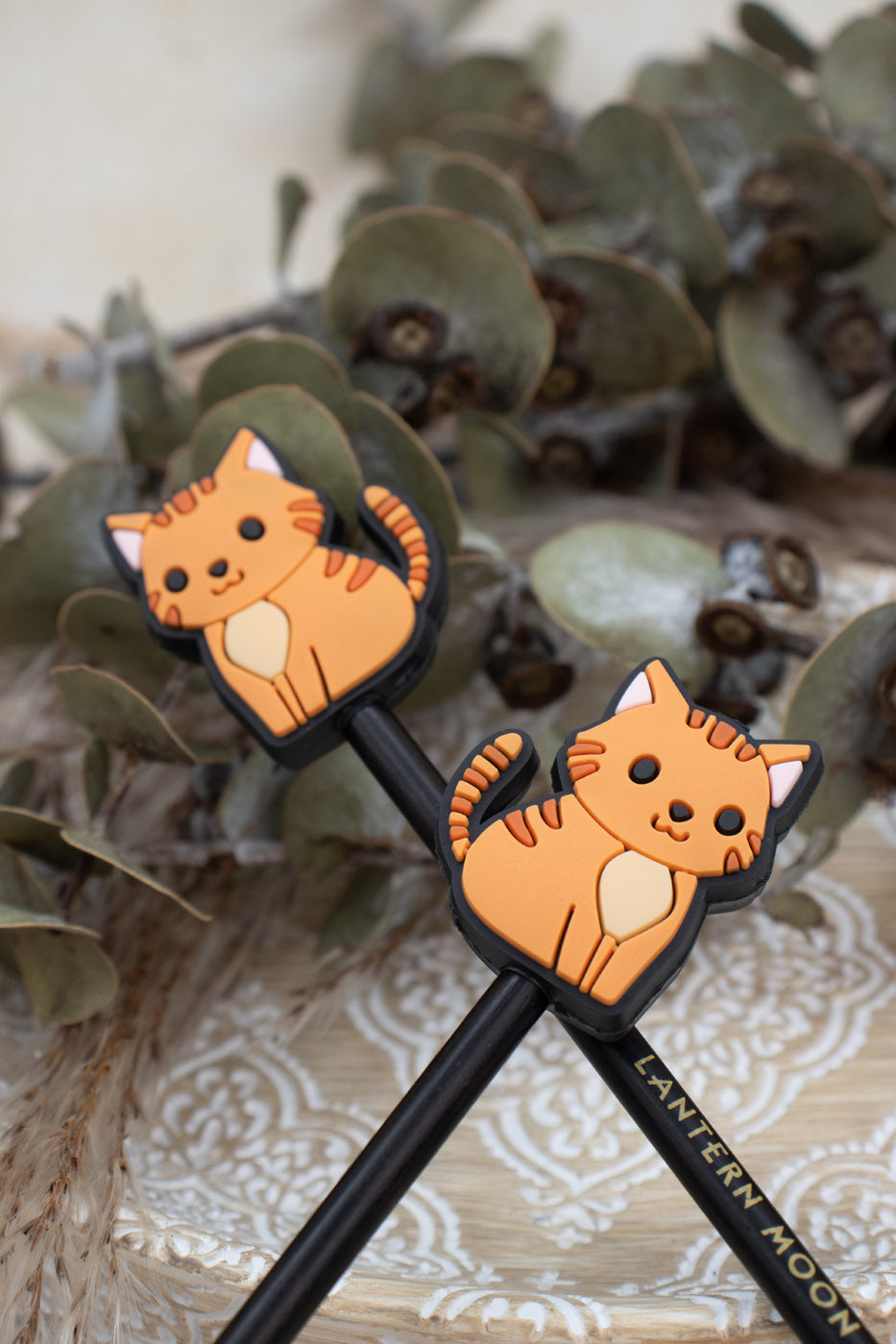 Ginger Moggy Needle Stopper Set