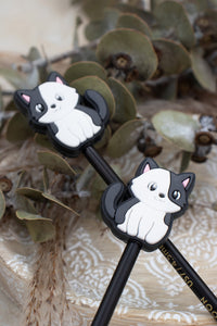 Tuxedo Moggy Needle Stopper Set