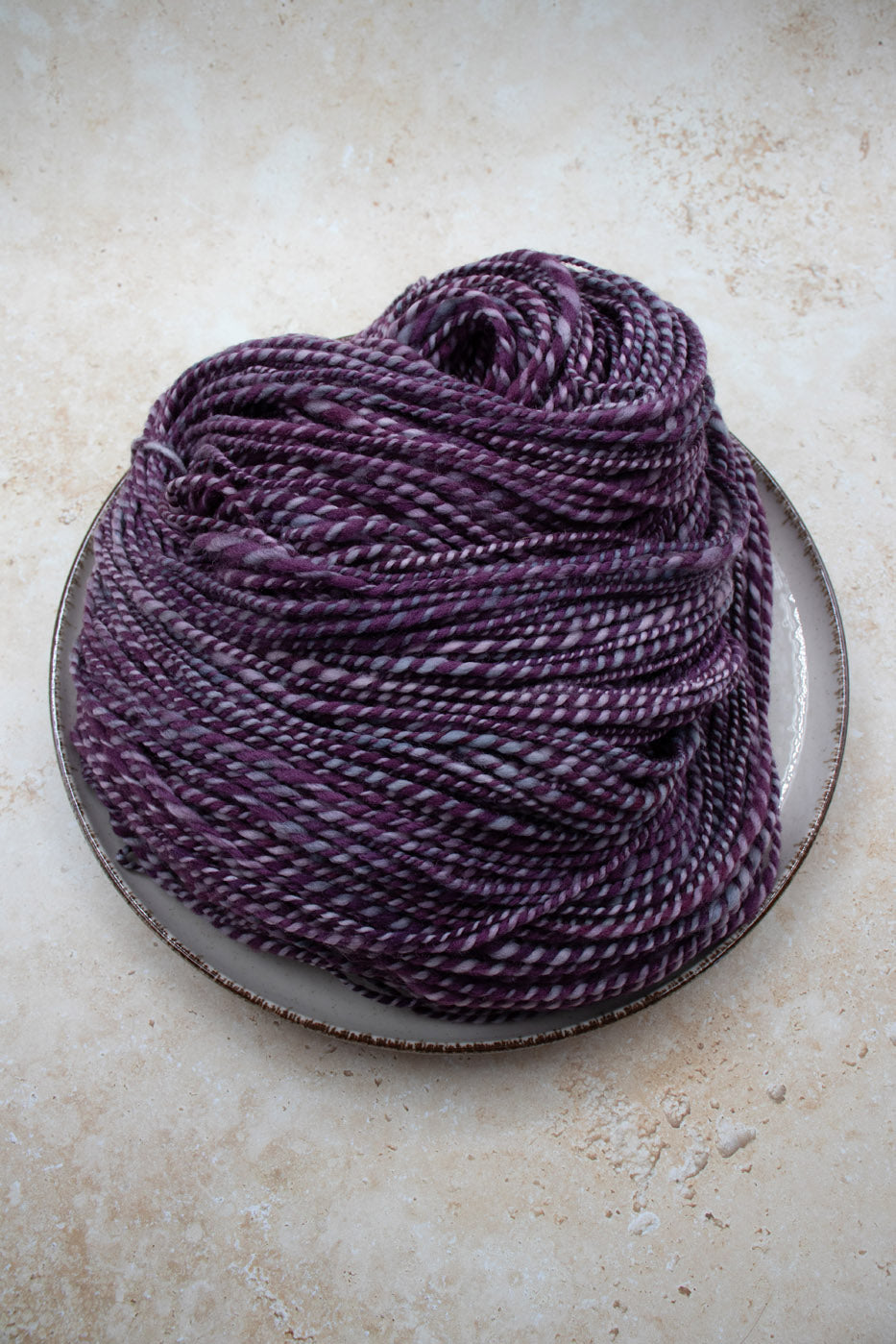 Handspun -  Purple/Rainbow Fluorite Merino/Nylon