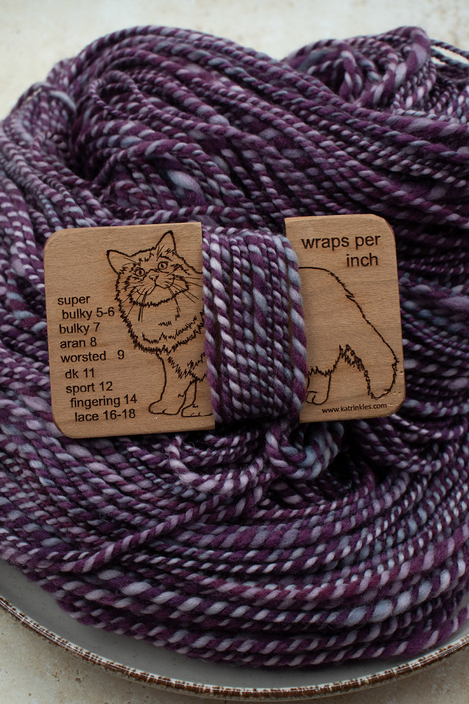 Handspun -  Purple/Rainbow Fluorite Merino/Nylon