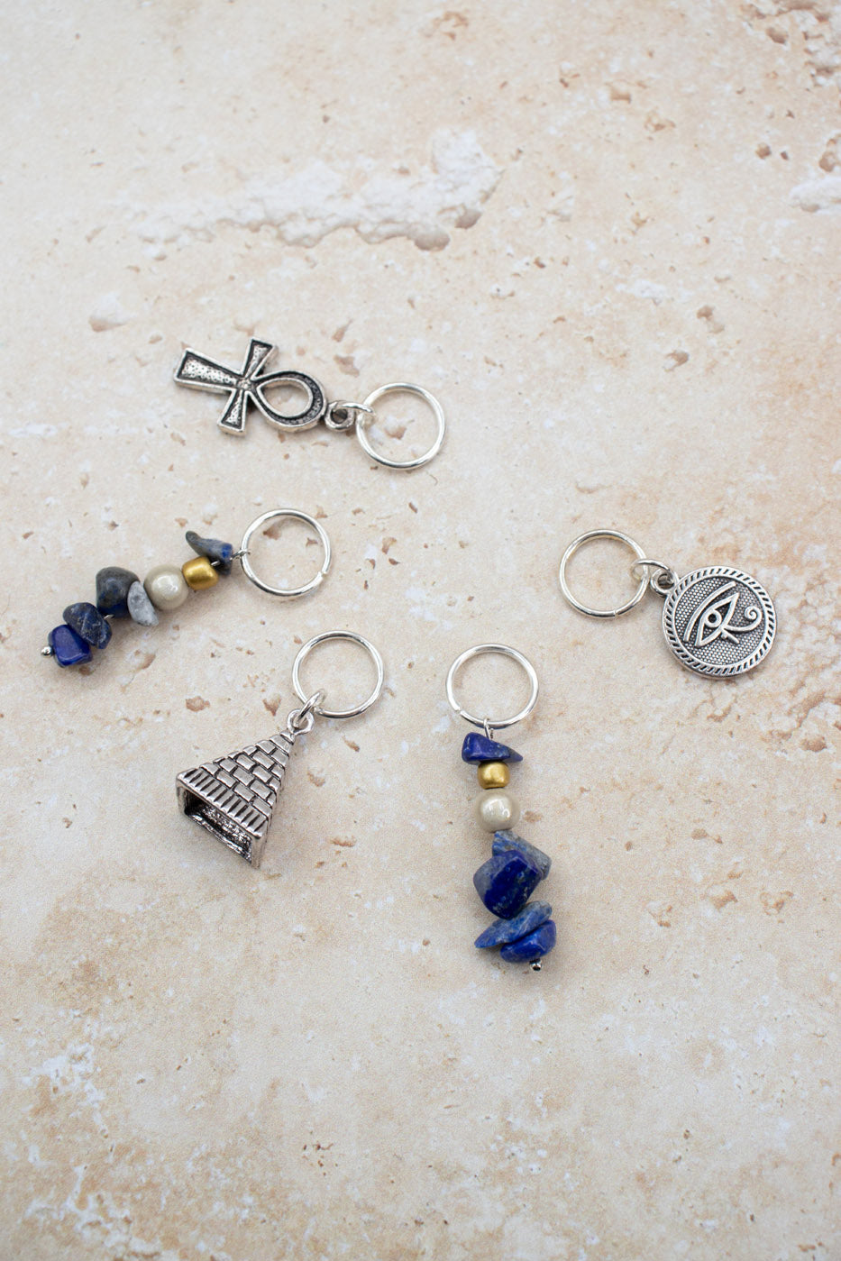 Ancient Egypt Stitch Marker Set