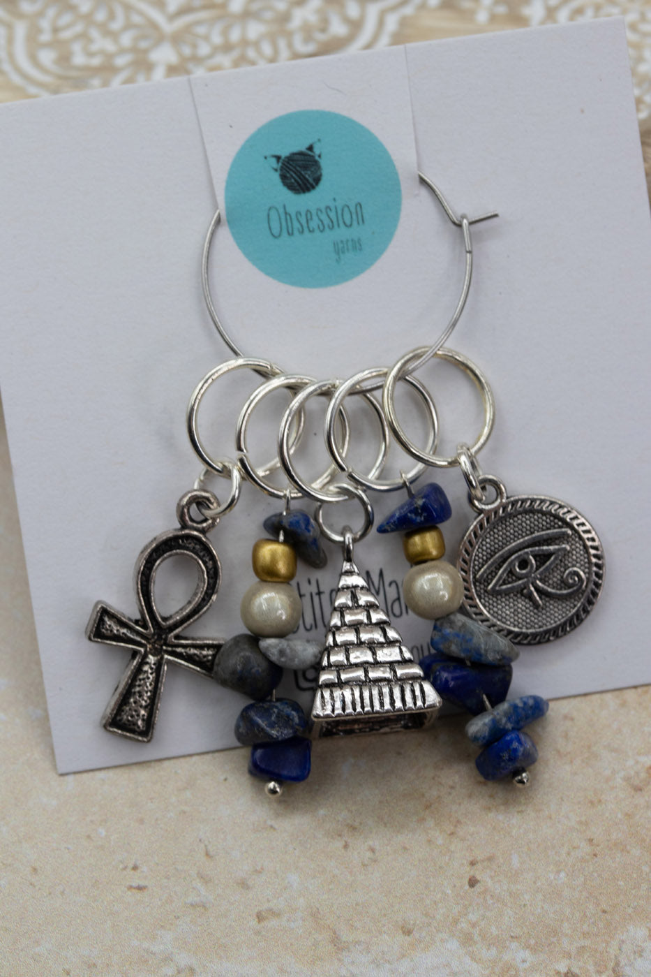 Ancient Egypt Stitch Marker Set