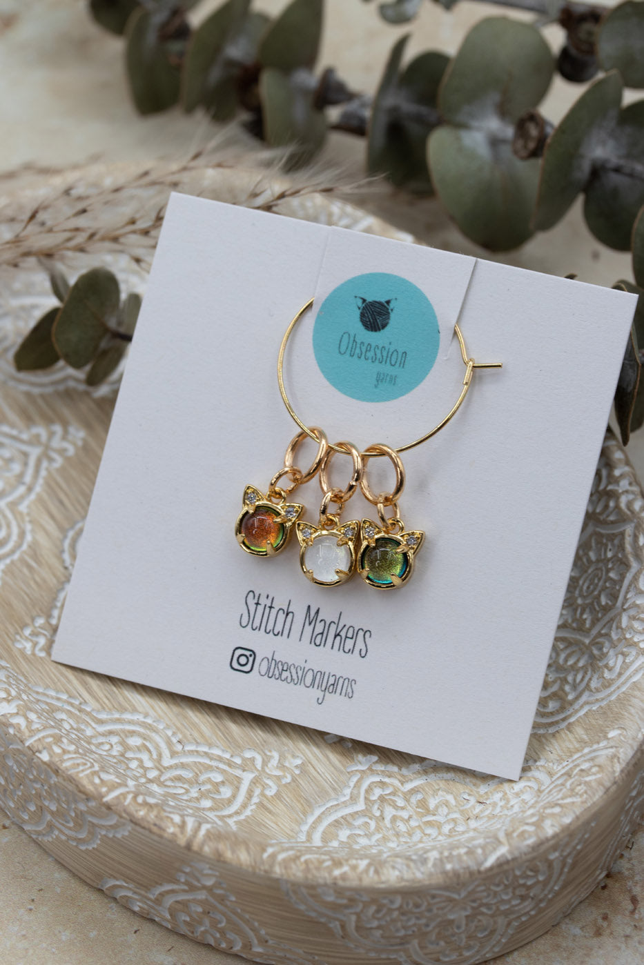 Galactic Meows Stitch Marker Set