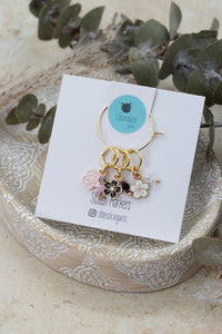 Beaded Blooms Stitch Marker Set