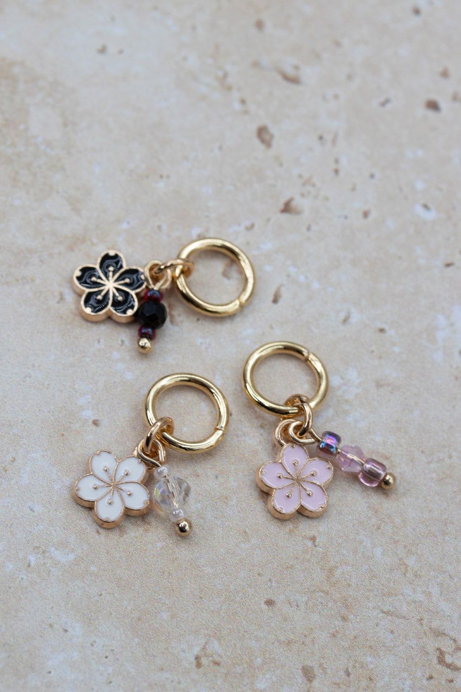 Beaded Blooms Stitch Marker Set