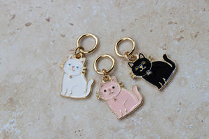 Sweet Kitty Friends Stitch Marker Set