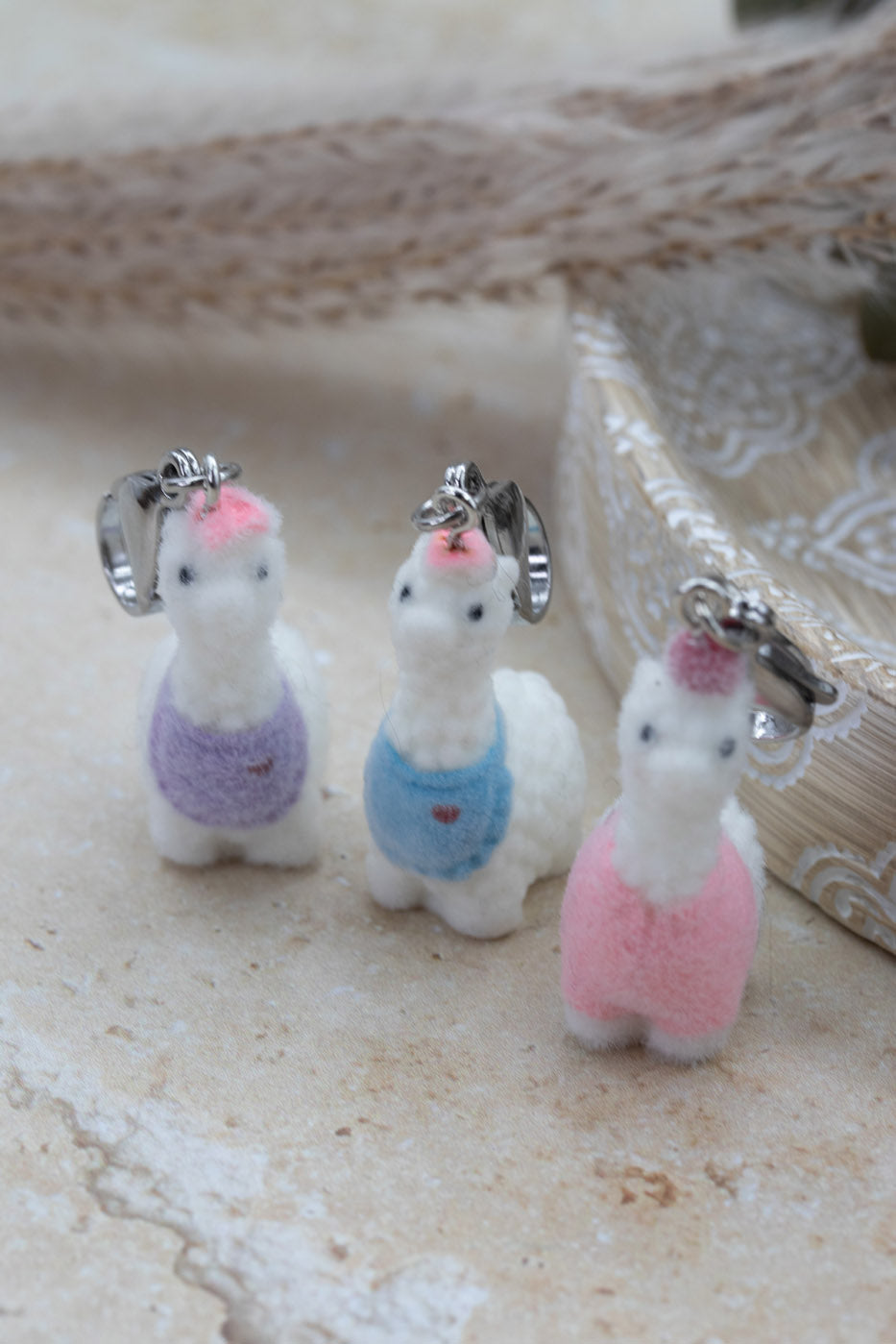 Alpaca Friends Zipper Pull
