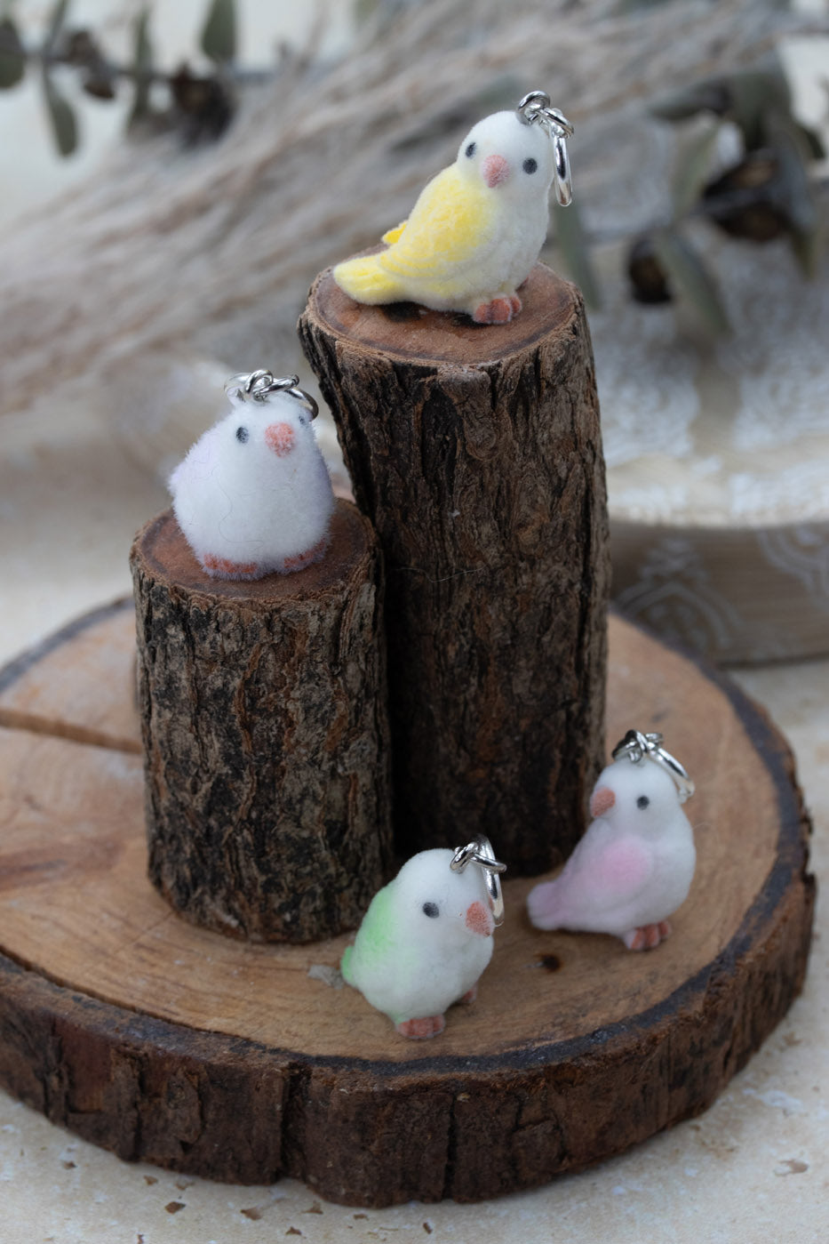 Sweet Furry Birbs Stitch Marker Set