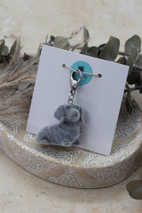 Doxie Fluffy Zipper Pull