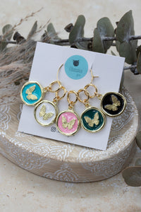 Golden Wings Stitch Marker Set