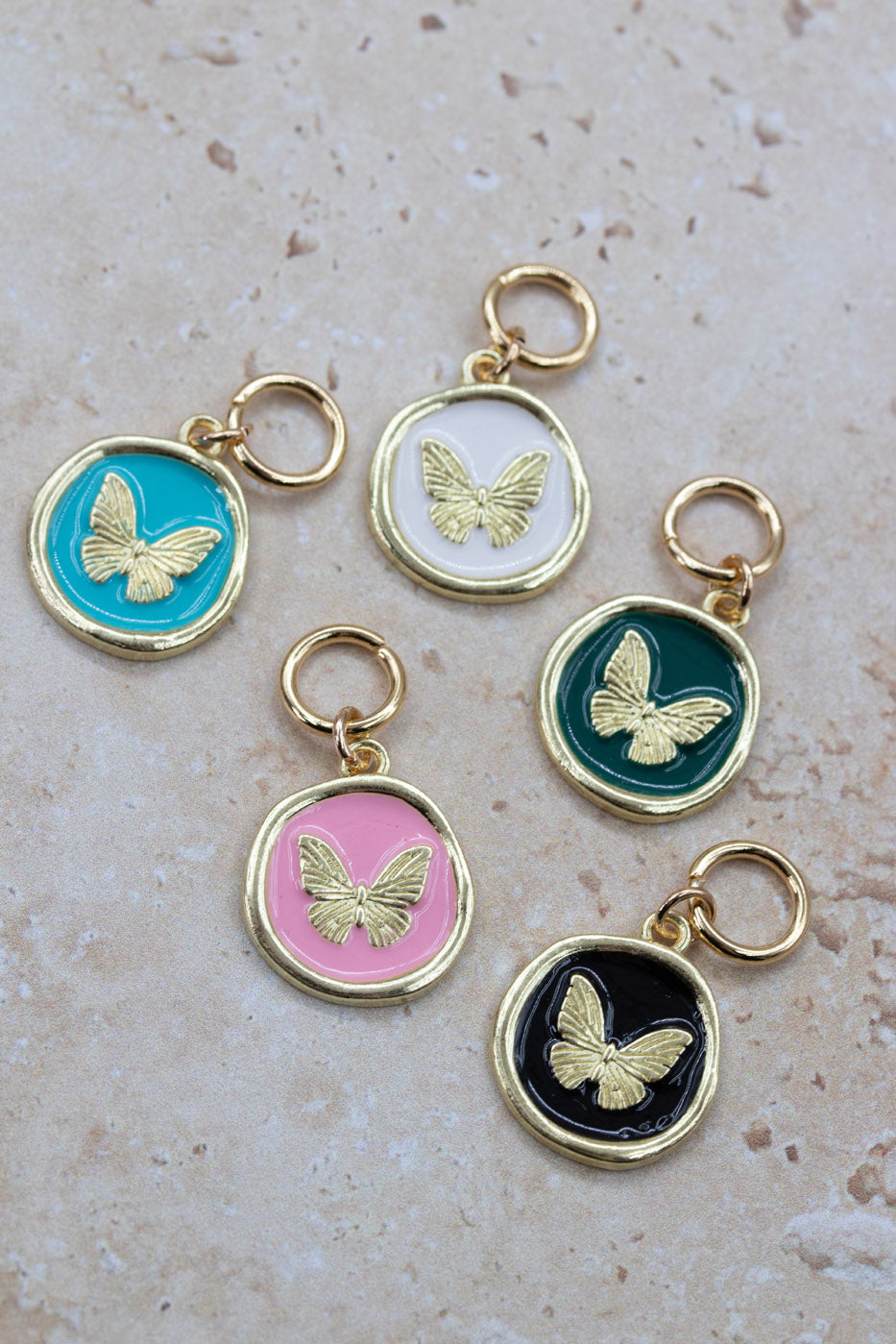 Golden Wings Stitch Marker Set