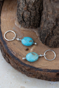 Turquoise Gemstone Stitch Markers