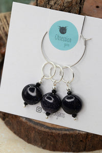 Goldstone Gemstone Stitch Markers