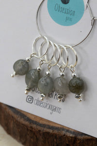 Labradorite Chunk Gemstone Stitch Markers
