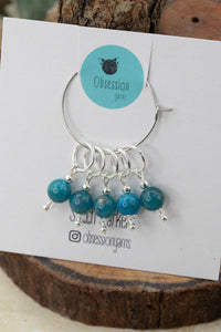 Apatite Gemstone Stitch Markers