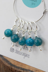 Apatite Gemstone Stitch Markers