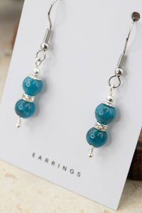 Apatite "Yarnball" Gemstone Earrings