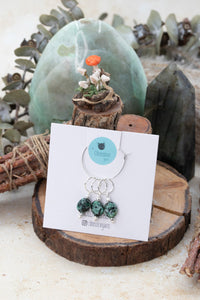 African Turquoise Gemstone Stitch Markers