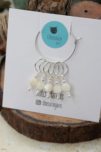 Mother Of Pearl Gemstone Stitch Markers