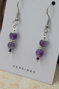 Amethyst "Yarnball" Gemstone Earrings