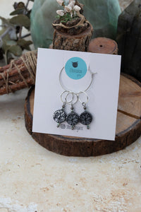 Hematite Tree Of Life Gemstone Stitch Markers