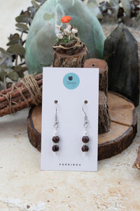 Tigers Eye "Yarnball" Gemstone Earrings