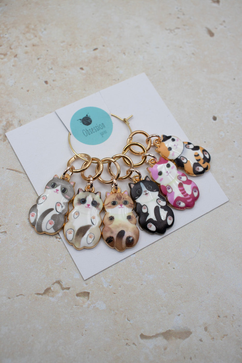 Cutest Cat Stitch Marker Set Ever