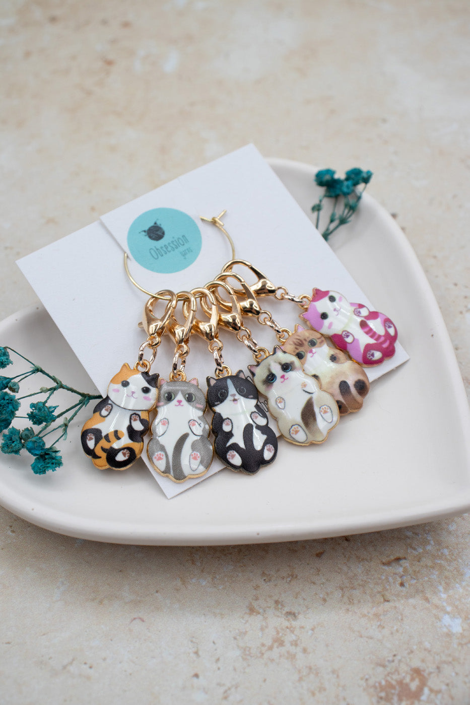 Cutest Cat Stitch Marker Set Ever